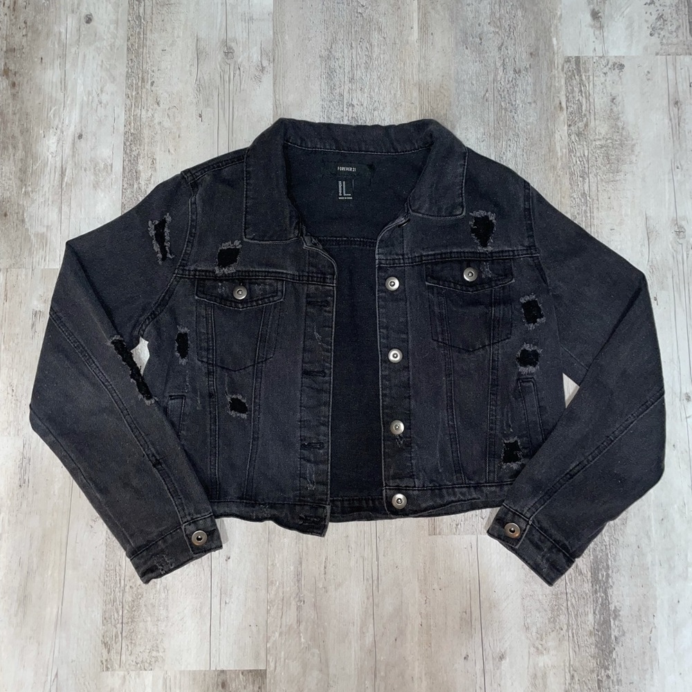 Black Jean Jacket